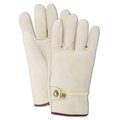 Magid RoadMaster Unlined Grain Leather Drivers Gloves, Straight Thumb, M, 12PK B540-M